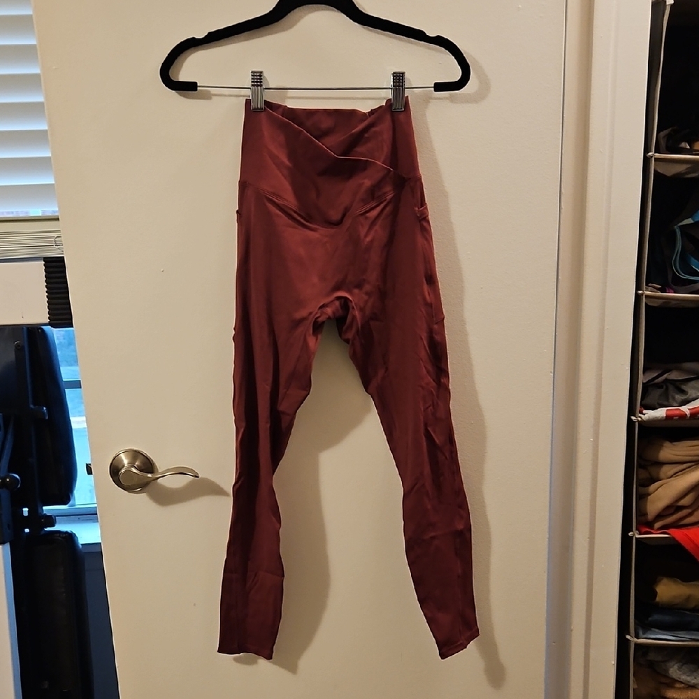 Women's Burgundy Work Out Pants